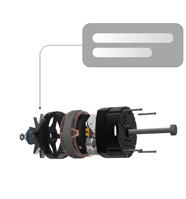 Exploded 3D assembly with parts identified for visual work-instruction authoring